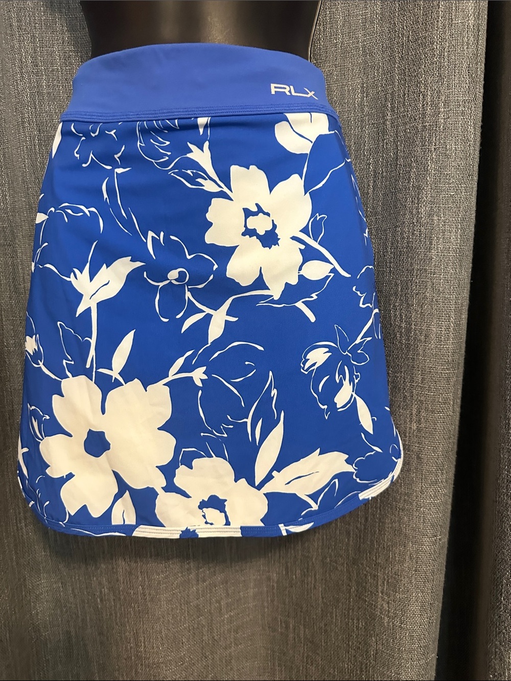 RLX Ralph Lauren Blue and White Floral Skort